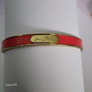 Vera Bradley Goldtone and Pink Bangle Bracelet